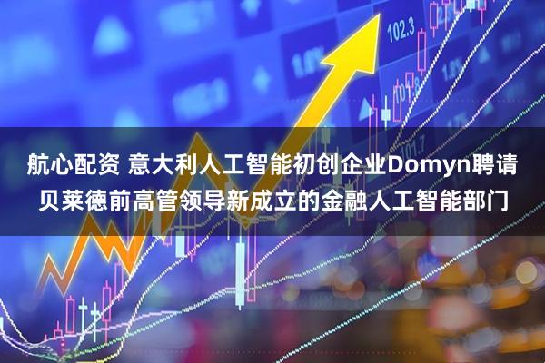 航心配资 意大利人工智能初创企业Domyn聘请贝莱德前高管领导新成立的金融人工智能部门