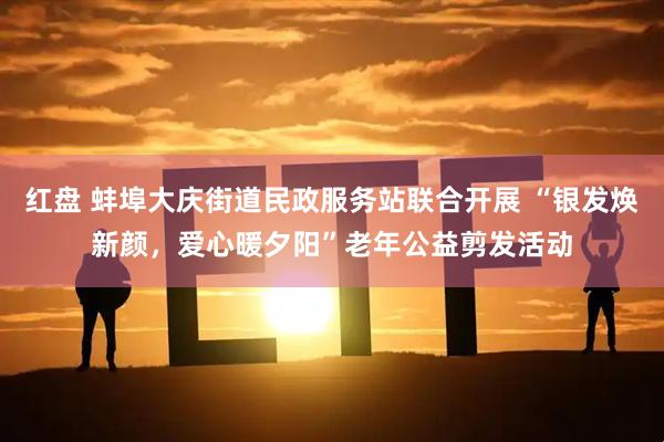 红盘 蚌埠大庆街道民政服务站联合开展 “银发焕新颜，爱心暖夕阳”老年公益剪发活动