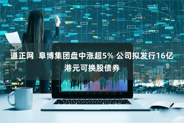 道正网  阜博集团盘中涨超5% 公司拟发行16亿港元可换股债券